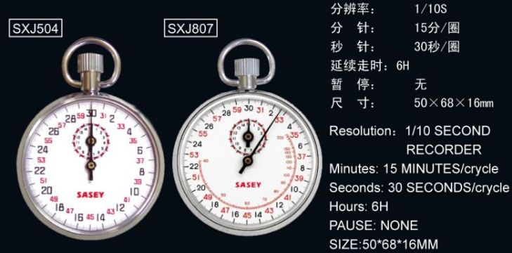 點擊查看詳細信息<br>標題：SXJ504、SXJ807機械秒表 閱讀次數：2459